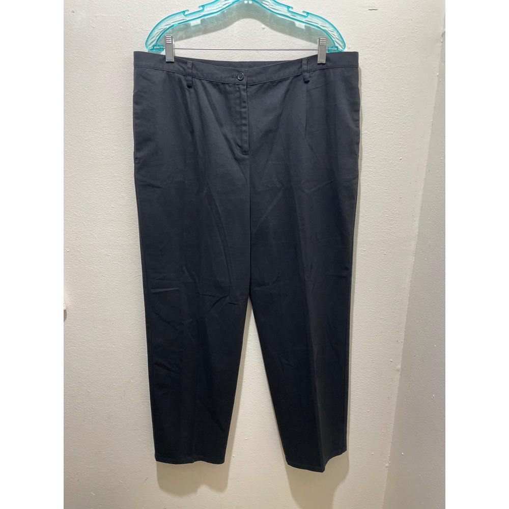 Pendleton Pants 18P Black Pleated High Waist Career Dress Trousers Work